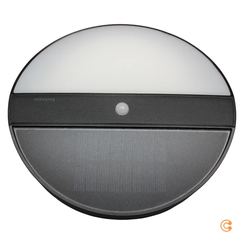 B-Ware Paulmann Wandleuchte Wandlampe Solarleuchte Bewegungsmelder Elois anthrazit LED