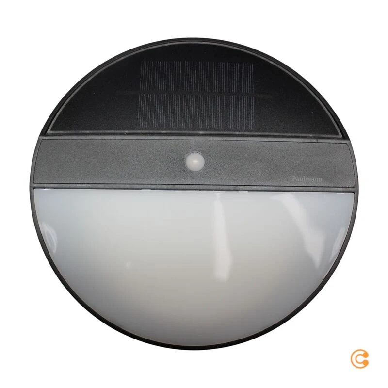 B-Ware Paulmann Wandleuchte Wandlampe Solarleuchte Bewegungsmelder Elois anthrazit LED