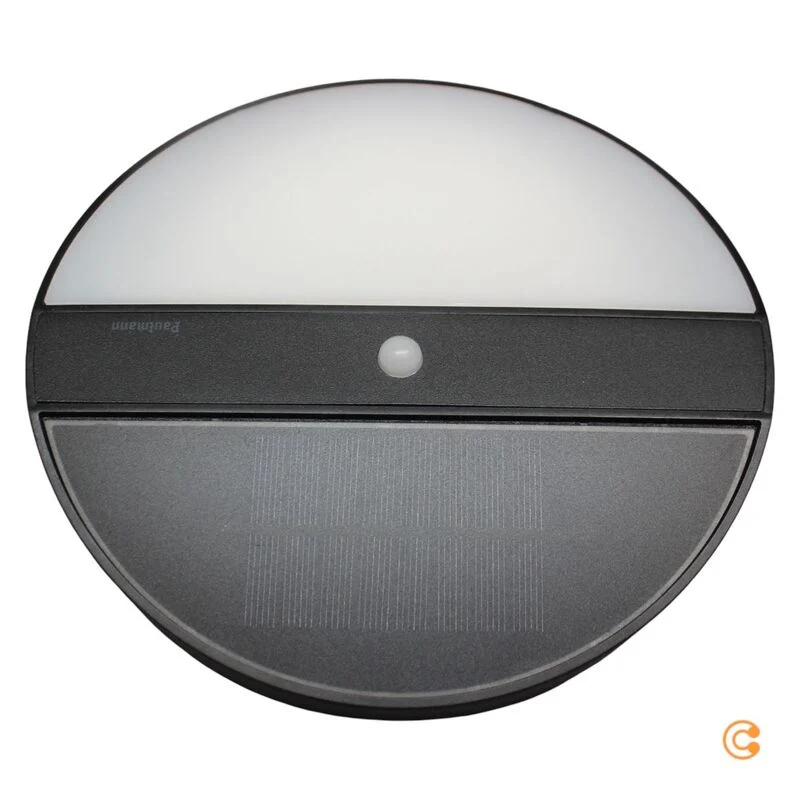 B-Ware Paulmann Wandleuchte Wandlampe Solarleuchte Bewegungsmelder Elois anthrazit LED