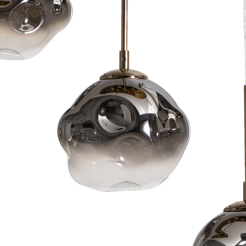 B-Ware Hängeleuchte Herman Pendelleuchte Lampe 6-flammig goldfarben SIEHE TEXT/FOTO