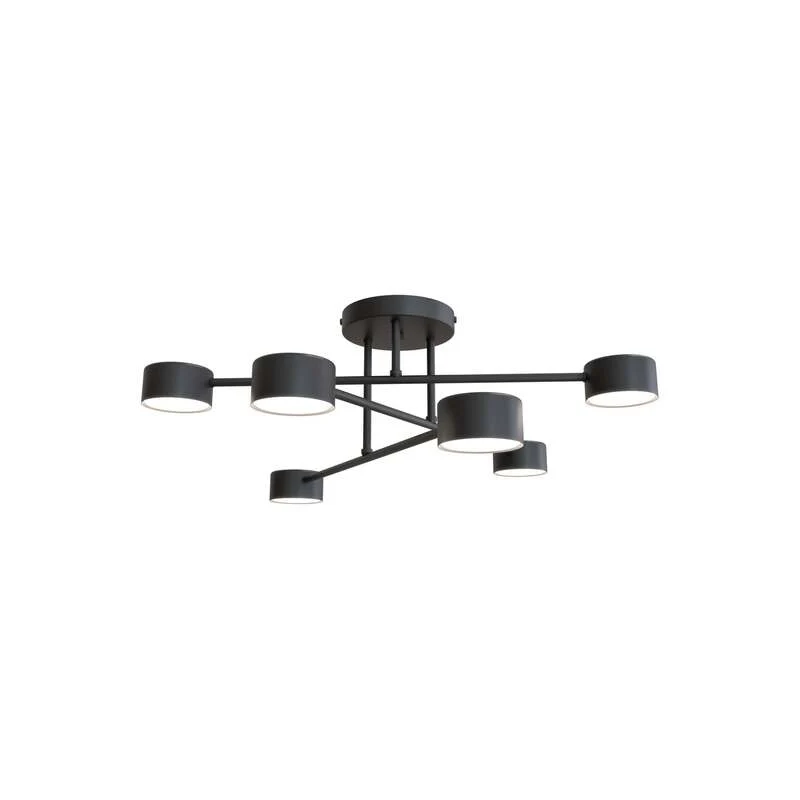 B-Ware Deckenleuchte Modus 6 Stahl sechsflammig GX53 schwarz Lampe Leuchte SIEHE TEXT