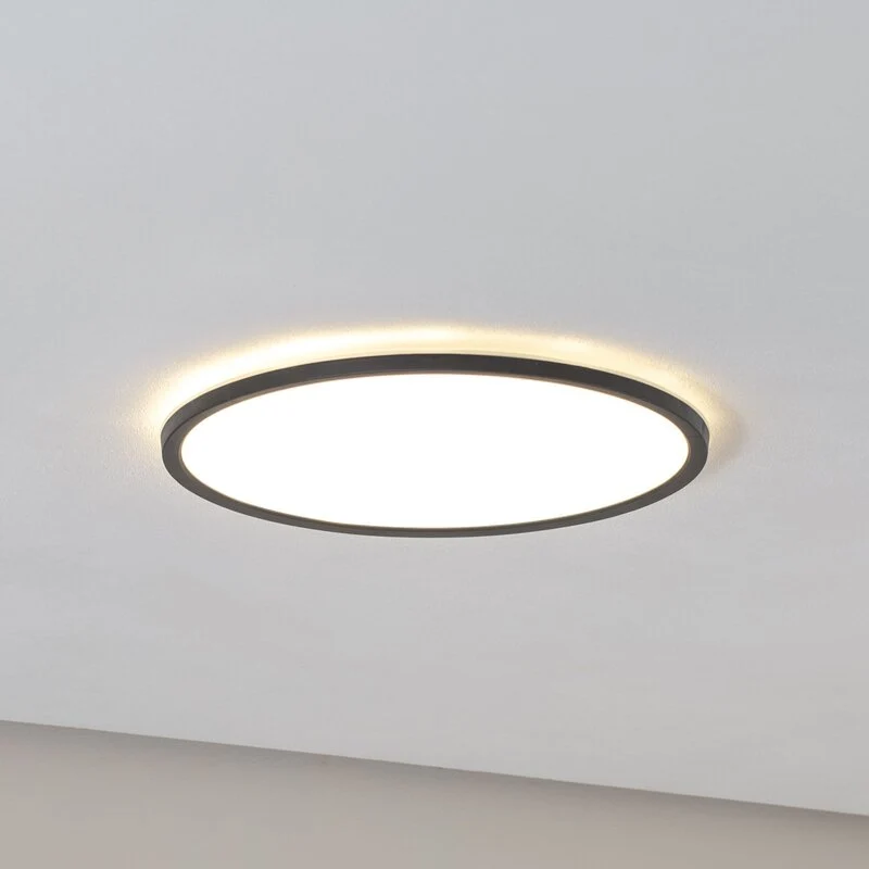 B-Ware Aqua LED Panel Deckenleuchte Lampe schwarz Metall Kunststoff dimmbar CCT 40376