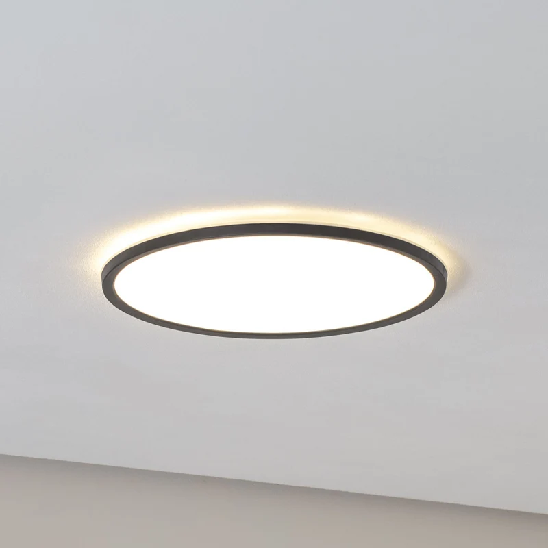 B-Ware Aqua LED Panel Deckenleuchte Lampe schwarz Metall Kunststoff dimmbar CCT 40376