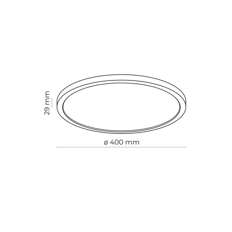 B-Ware Aqua LED Panel Deckenleuchte Lampe schwarz Metall Kunststoff dimmbar CCT 40376
