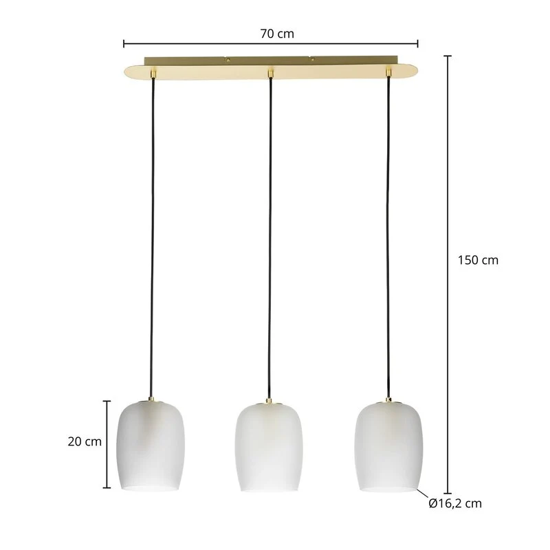 B-Ware Lucande Taylan Hängeleuchte Deckenlampe Pendelleuchte Lampe 3flg SIEHE TEXT/FOTO