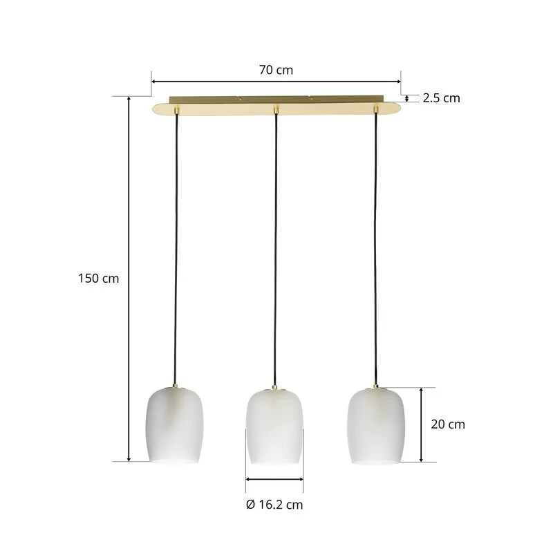 B-Ware Lucande Taylan Hängeleuchte Deckenlampe Pendelleuchte Lampe 3flg SIEHE TEXT/FOTO