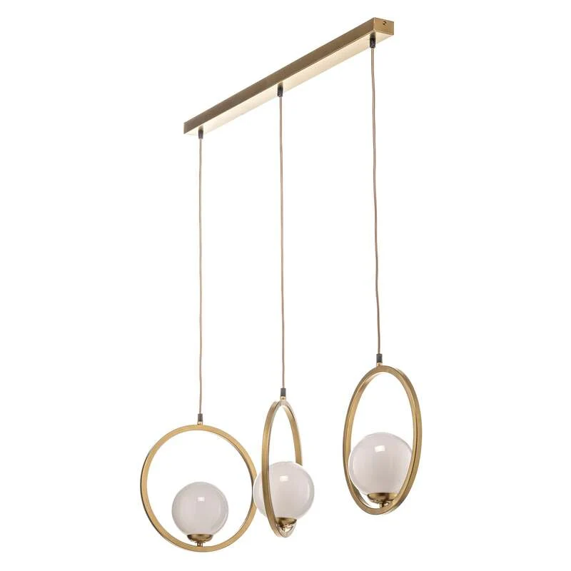 B-Ware Euluna Hängeleuchte Vienna Hängeleuchte Lampe Opalglas 3-flg SIEHE TEXT/FOTO