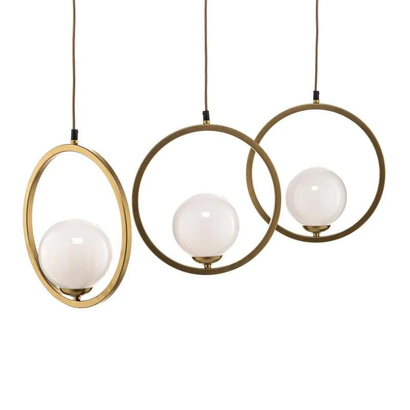 B-Ware Euluna Hängeleuchte Vienna Hängeleuchte Lampe Opalglas 3-flg SIEHE TEXT/FOTO