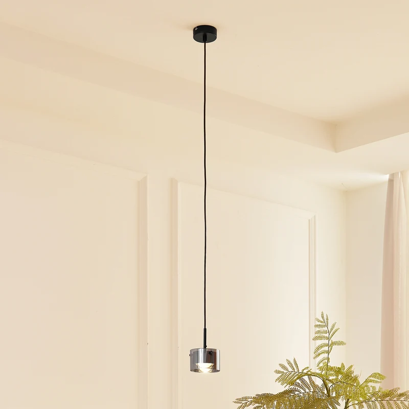 B-Ware Lindby LED Hängeleuchte Pendelleuchte LED Lampe schwarz matt einflammig