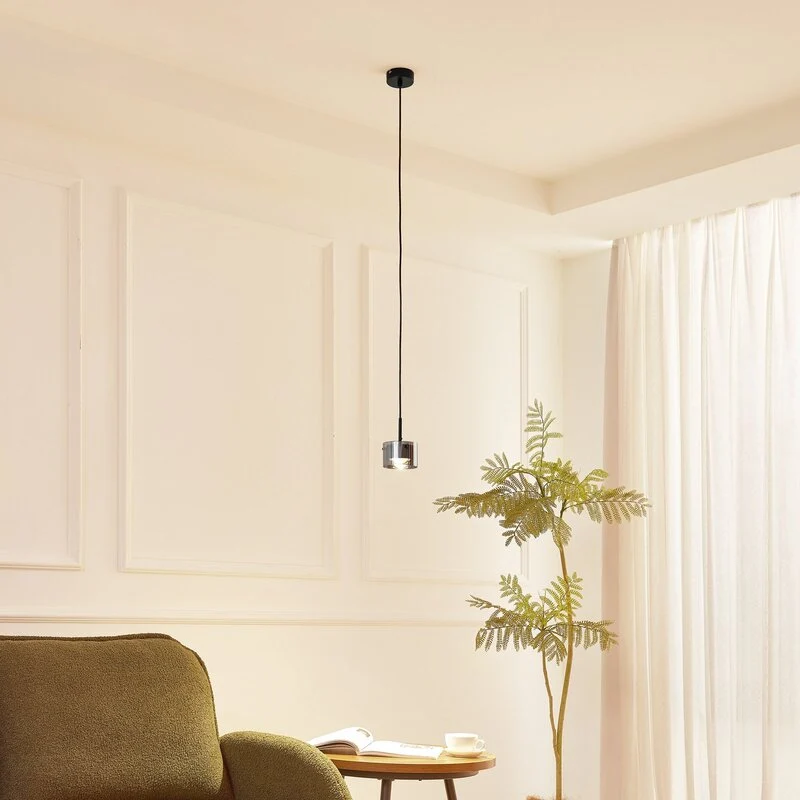 B-Ware Lindby LED Hängeleuchte Pendelleuchte LED Lampe schwarz matt einflammig