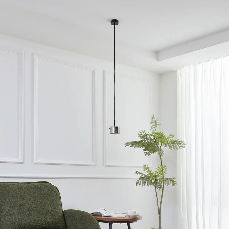 B-Ware Lindby LED Hängeleuchte Pendelleuchte LED Lampe schwarz matt einflammig