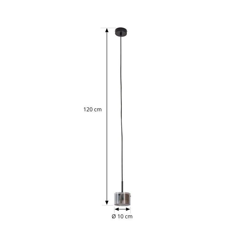 B-Ware Lindby LED Hängeleuchte Pendelleuchte LED Lampe schwarz matt einflammig