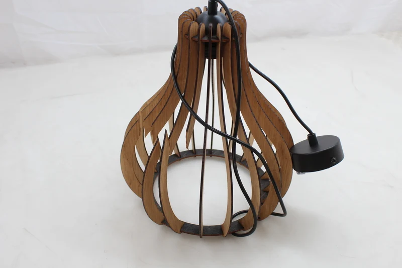 Envostar Hängeleuchte Pendelleuchte Lampe Falou Eiche Ø 25 cm SIEHE TEXT/FOTO