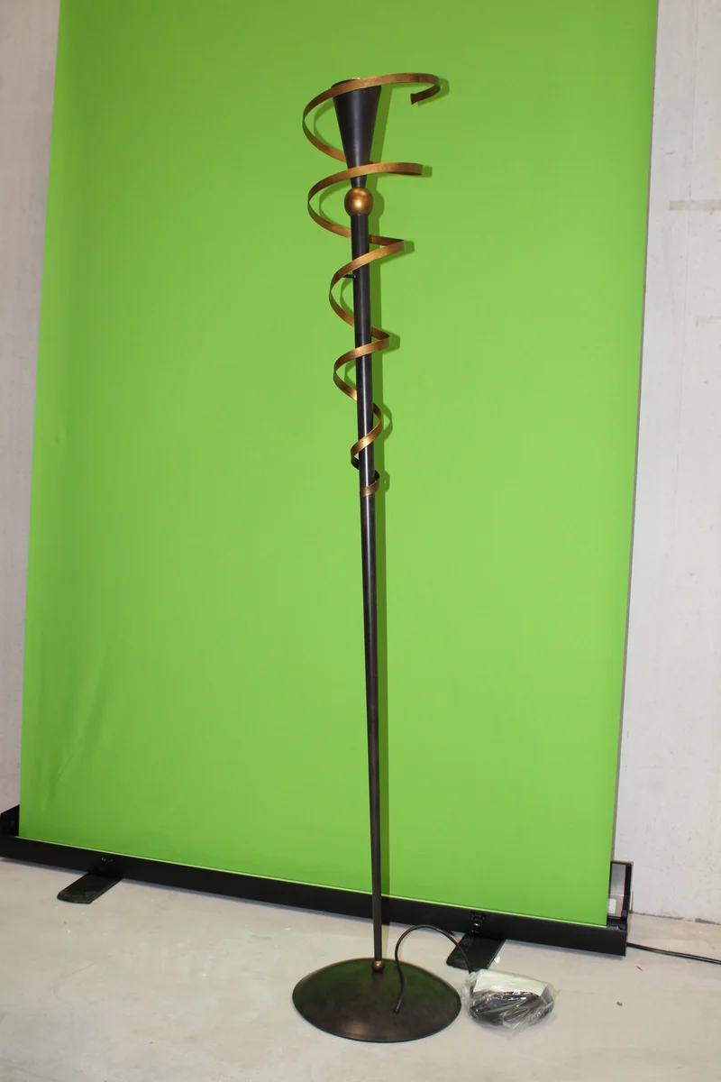 B-Ware Kögl Stehleuchte Lampe Leuchte goldener Spirale Rost Gold Metall SIEHE TEXT/FOTO