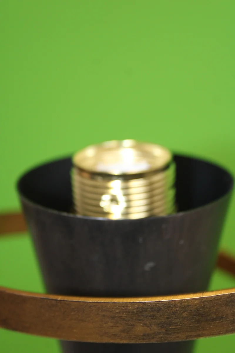 B-Ware Kögl Stehleuchte Lampe Leuchte goldener Spirale Rost Gold Metall SIEHE TEXT/FOTO