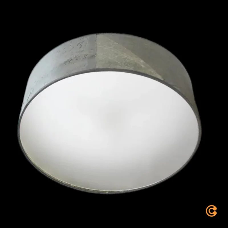 B-Ware LeuchtNatur Deckenlampe Deckenleuchte Discus Schiefer Stein Anthrazit 48 cm