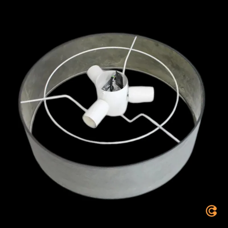 B-Ware LeuchtNatur Deckenlampe Deckenleuchte Discus Schiefer Stein Anthrazit 48 cm