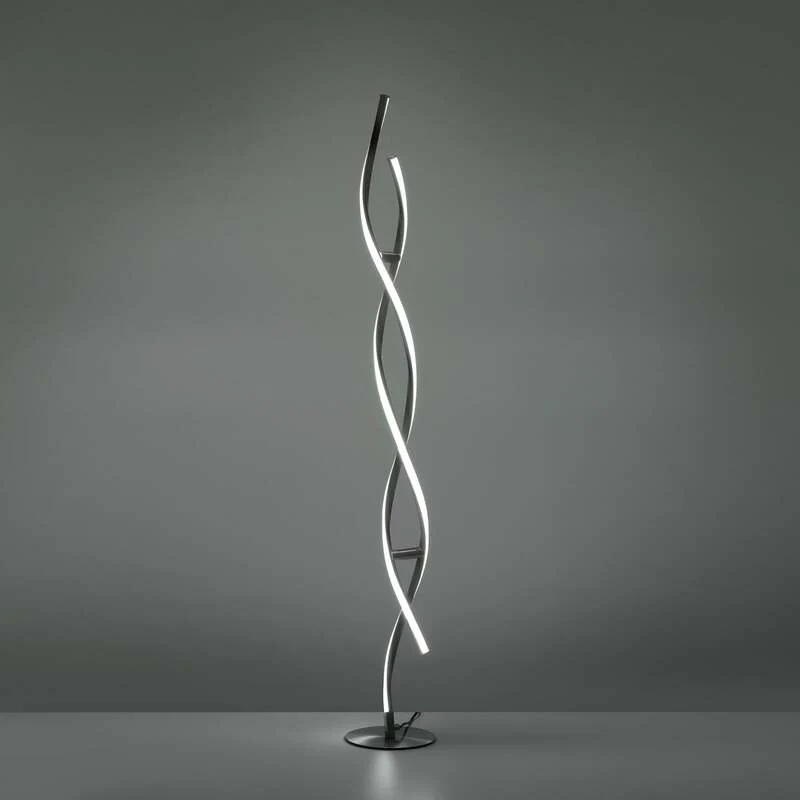 Stehleuchte Lampe LOLA Smart LED WLAN Smart Home silber opal gefrostet dimmbar