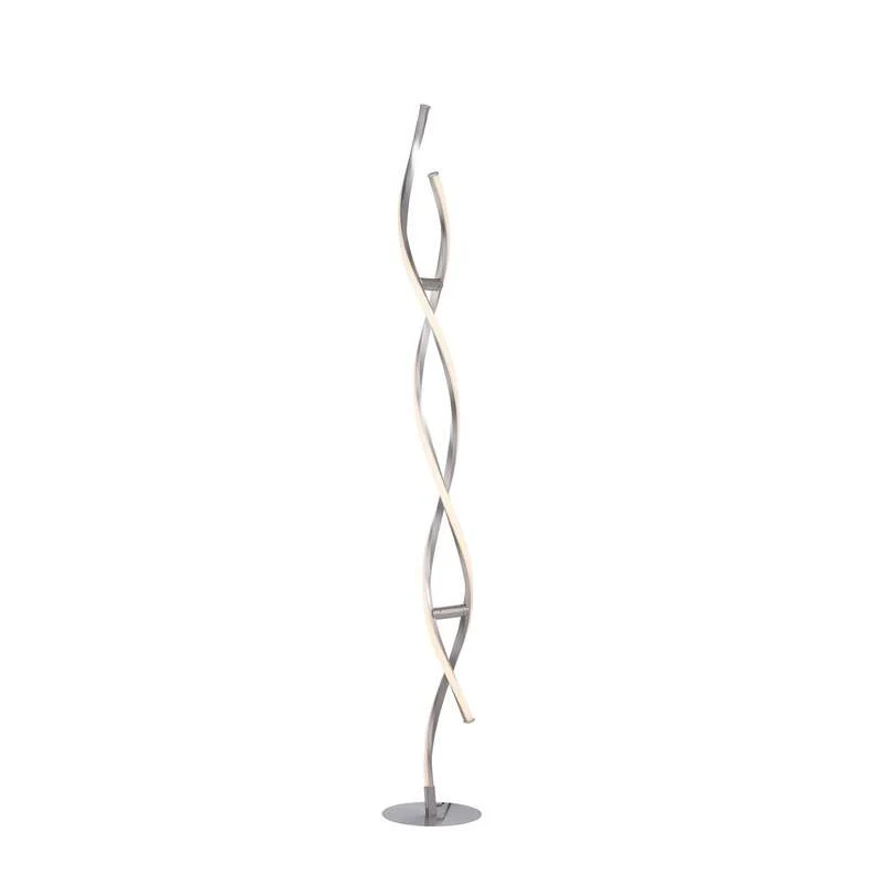 Stehleuchte Lampe LOLA Smart LED WLAN Smart Home silber opal gefrostet dimmbar