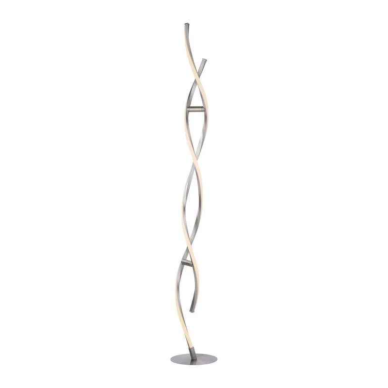 Stehleuchte Lampe LOLA Smart LED WLAN Smart Home silber opal gefrostet dimmbar