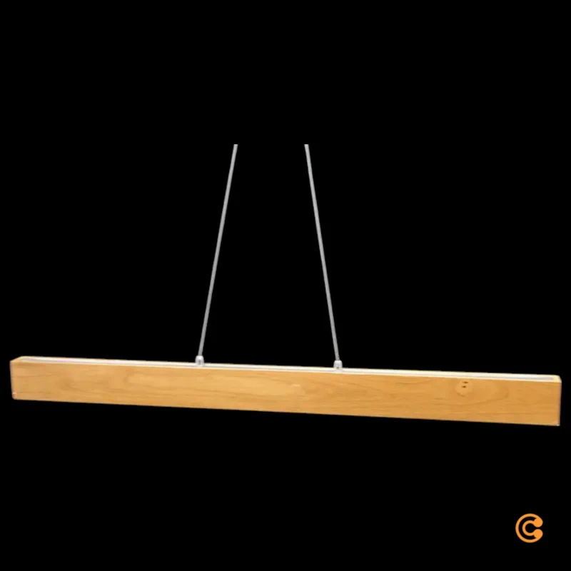 B-Ware Fabas Luce LED-Hängeleuchte Tastdimmer Eichenholz Länge 110 cm SIEHE TEXT/FOTO