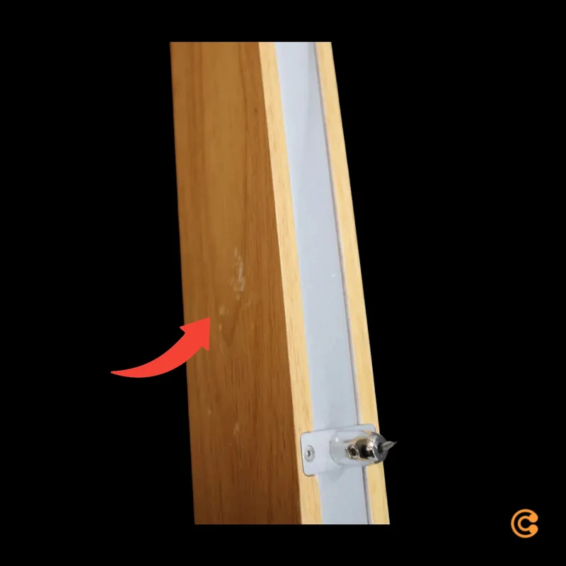 B-Ware Fabas Luce LED-Hängeleuchte Tastdimmer Eichenholz Länge 110 cm SIEHE TEXT/FOTO