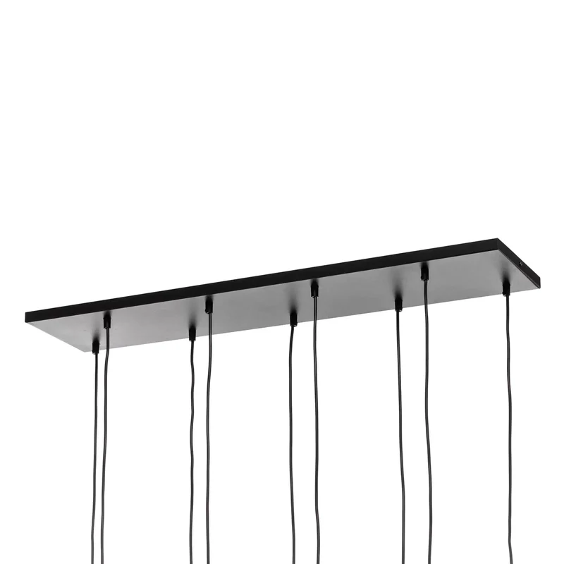 B-Ware Hängeleuchte Glassy schwarz grafit amber klar E14 Deckenlampe Deckenleuchte