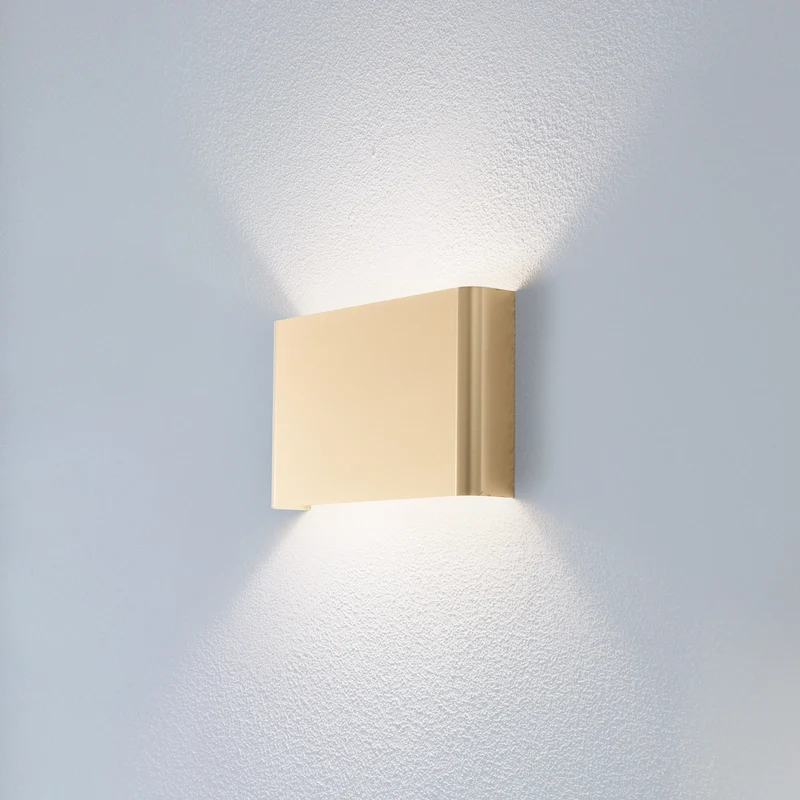 B-Ware Nowodvorski Lighting Wandleuchte Haga goldfarben Metall 25 cm breit G9 Lampe