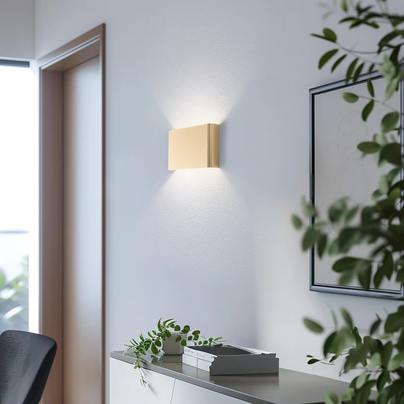 B-Ware Nowodvorski Lighting Wandleuchte Haga goldfarben Metall 25 cm breit G9 Lampe