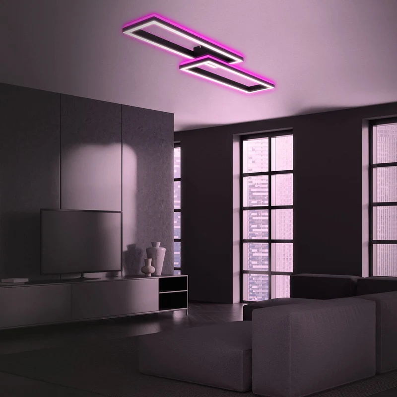 B-Ware Briloner LED-Deckenlampe Frame Deckenleuchte Lampe 2-flg RGBW SIEHE TEXT/FOTO558