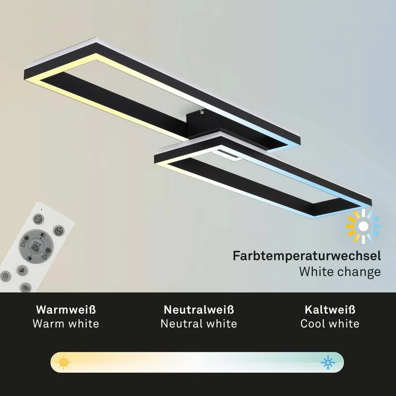 B-Ware Briloner LED-Deckenlampe Frame Deckenleuchte Lampe 2-flg RGBW SIEHE TEXT/FOTO558