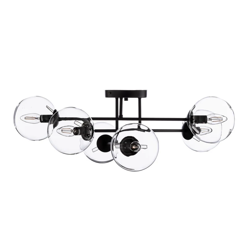 B-Ware Scandinavian Choice Deckenleuchte Glassy Deckenlampen 6-flg. gerade Glas klar
