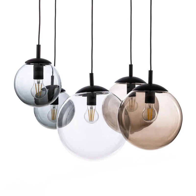 C-Ware Hängeleuchte Esme Glas multicolor fünfflammig Deckenlampe Lampe SIEHE TEXT/FOTO