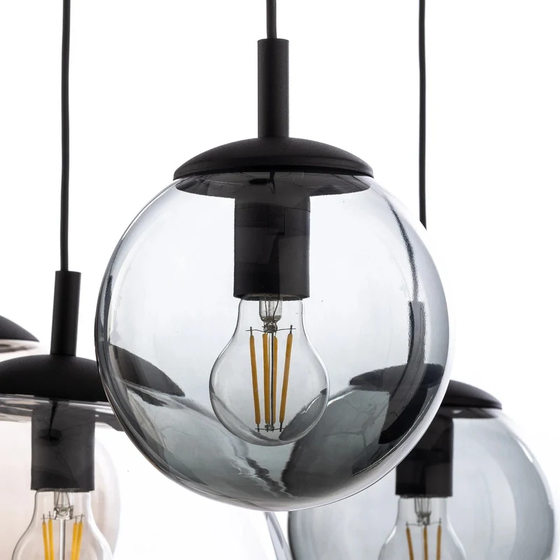 C-Ware Hängeleuchte Esme Glas multicolor fünfflammig Deckenlampe Lampe SIEHE TEXT/FOTO