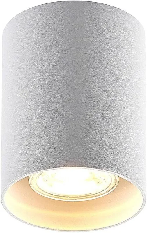 B-Ware ELC Efey Deckenlampe Leuchte GU10 Deckenleuchte rund weiß Aluminium I15 STÜCK