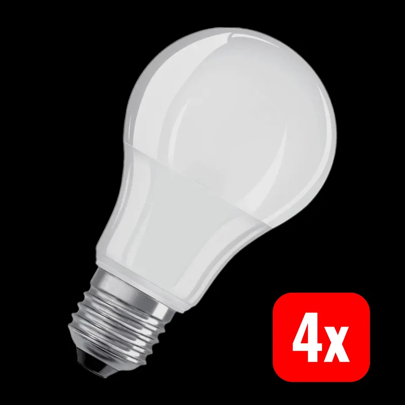 B-Ware OSRAM LED Lampe Leuchtmittel E27 Kaltweiß 8.5W 60W 4 5-er SETS