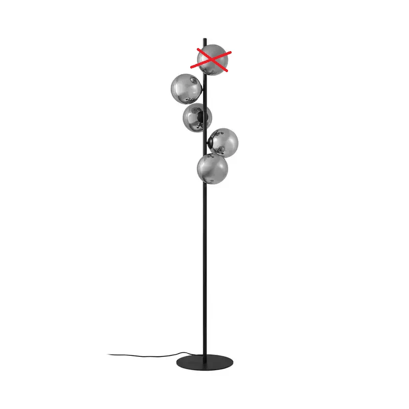 B-Ware Lindby Stehleuchte Lampe Orbelia Standleuchte Glas schwarz LED SIEHE TEXT/FOTO