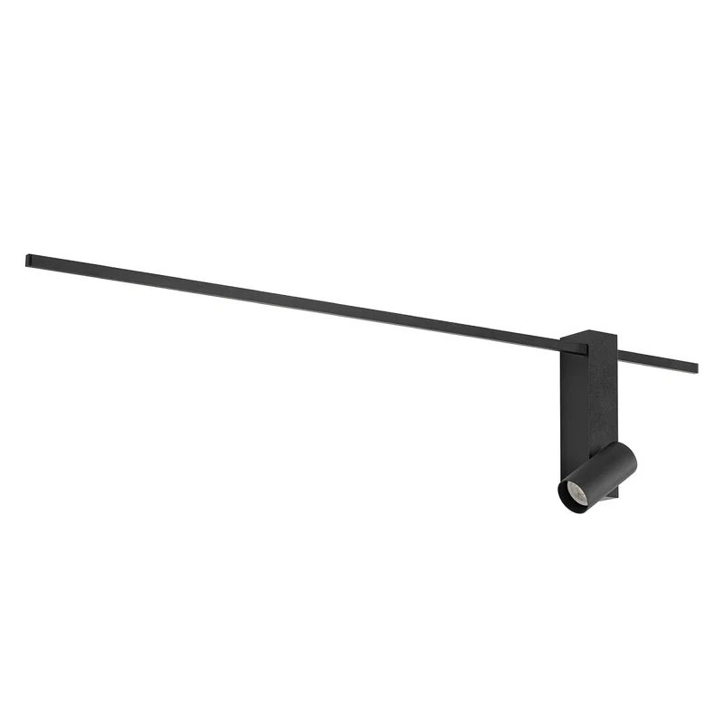 B-Ware Nowodvorski Wandlampe Leuchte LED GU10 schwarz 80 cm Metall Aluminium Kunststoff