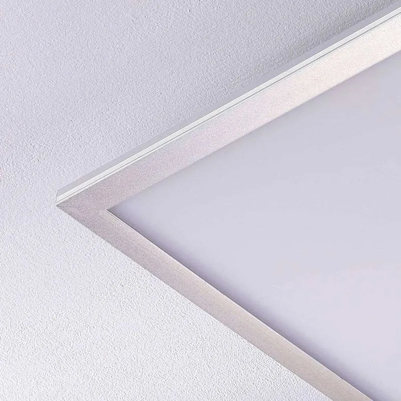 B-Ware Lindby LED Panel Deckenleuchte Deckenlampe CCT Fernbedienung weiß silber 62852