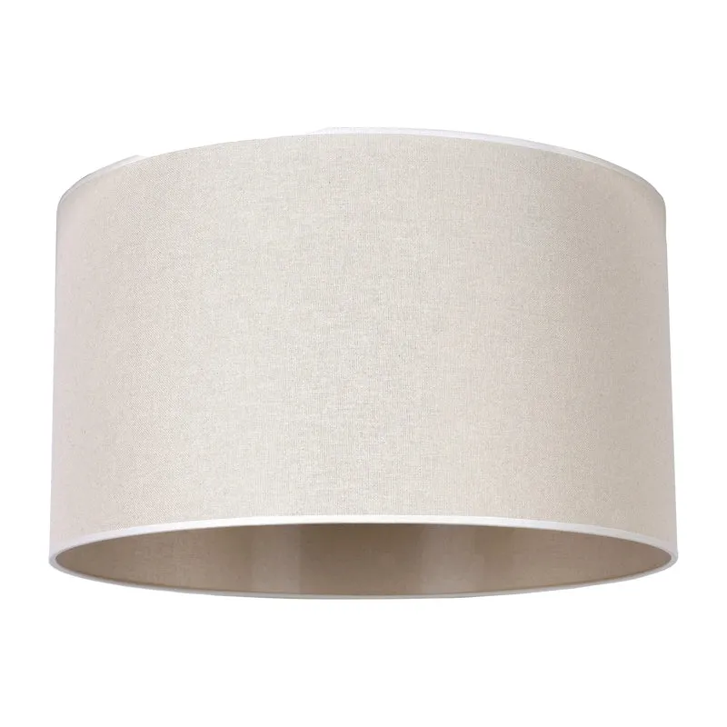B-Ware Duolla Lampenschirm Schirm Roller Baumwolle beige Ø 40 cm Höhe 22 cm Ersatz
