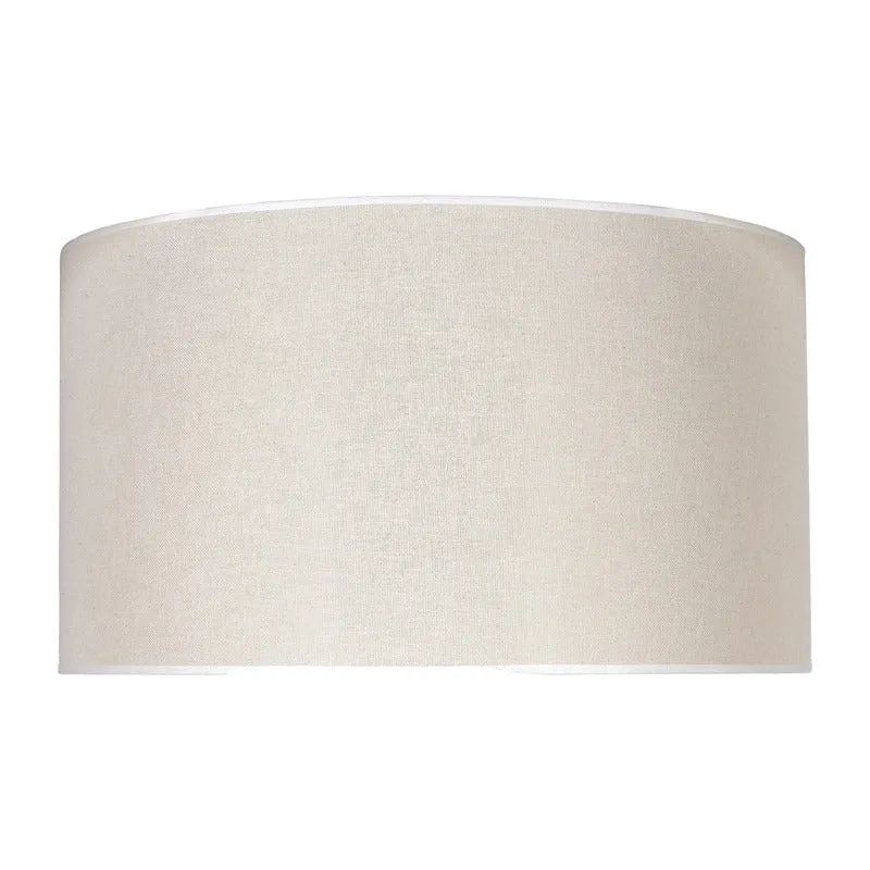 B-Ware Duolla Lampenschirm Schirm Roller Baumwolle beige Ø 40 cm Höhe 22 cm Ersatz