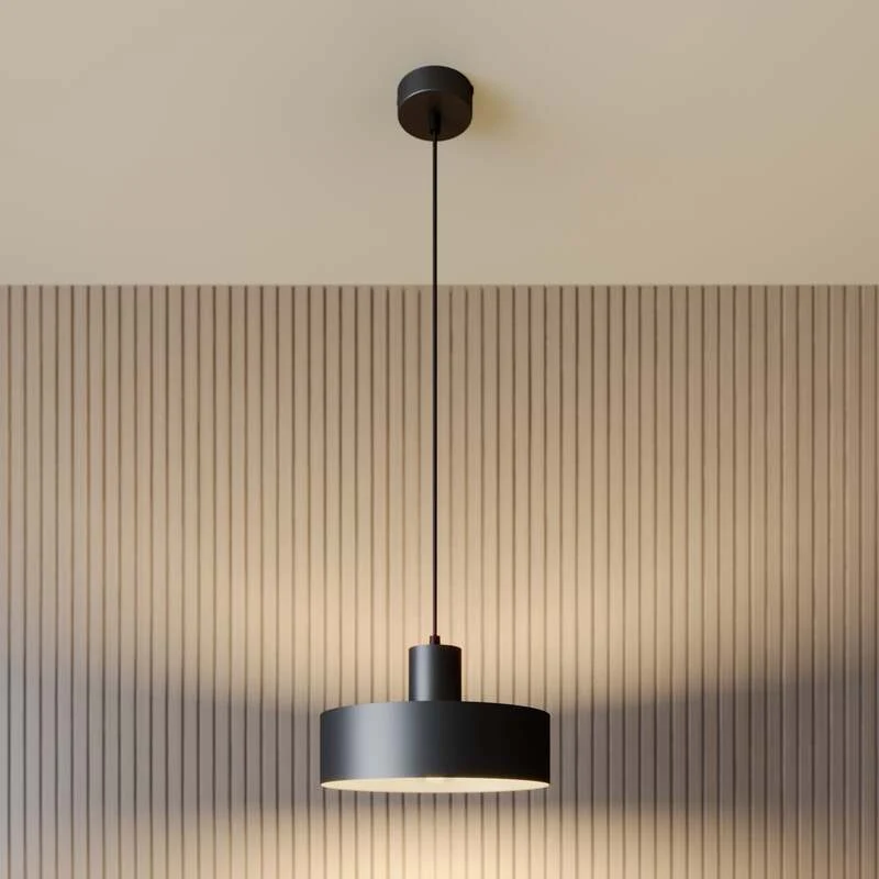B-Ware Sigma Lighting Hängeleuchte Rif LED Pendelleuchte dimmbar schwarz Ø25cm 90cm