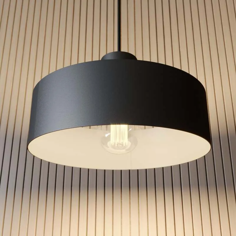 B-Ware Sigma Lighting Hängeleuchte Rif LED Pendelleuchte dimmbar schwarz Ø25cm 90cm