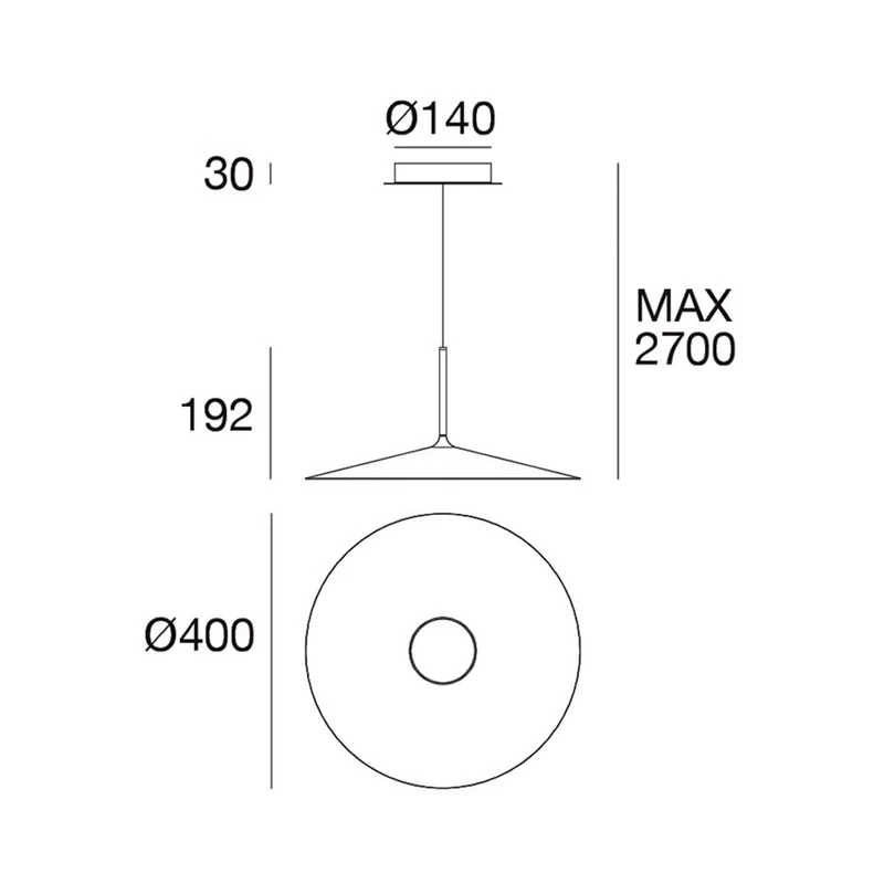 B-Ware Linea Light Hängeleuchte Pendelleuchte LED Poe Plus schwarz