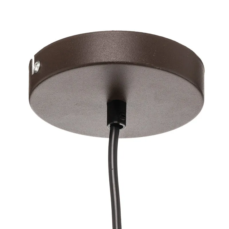 B-Ware Hängelampe Seregon mit Textilschirm und Steindekor Deckenlampe Deckenleuchte