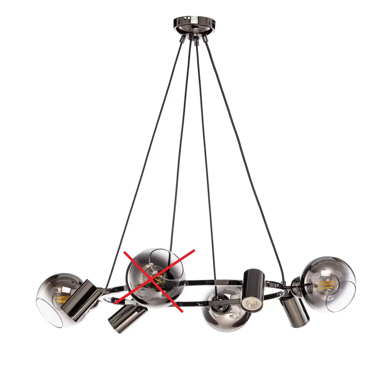 B-Ware Lichtblick Hängeleuchte Zerde 4+4 Ø 82 cm Deckenlampe Lampe SIEHE TEXT/FOTO