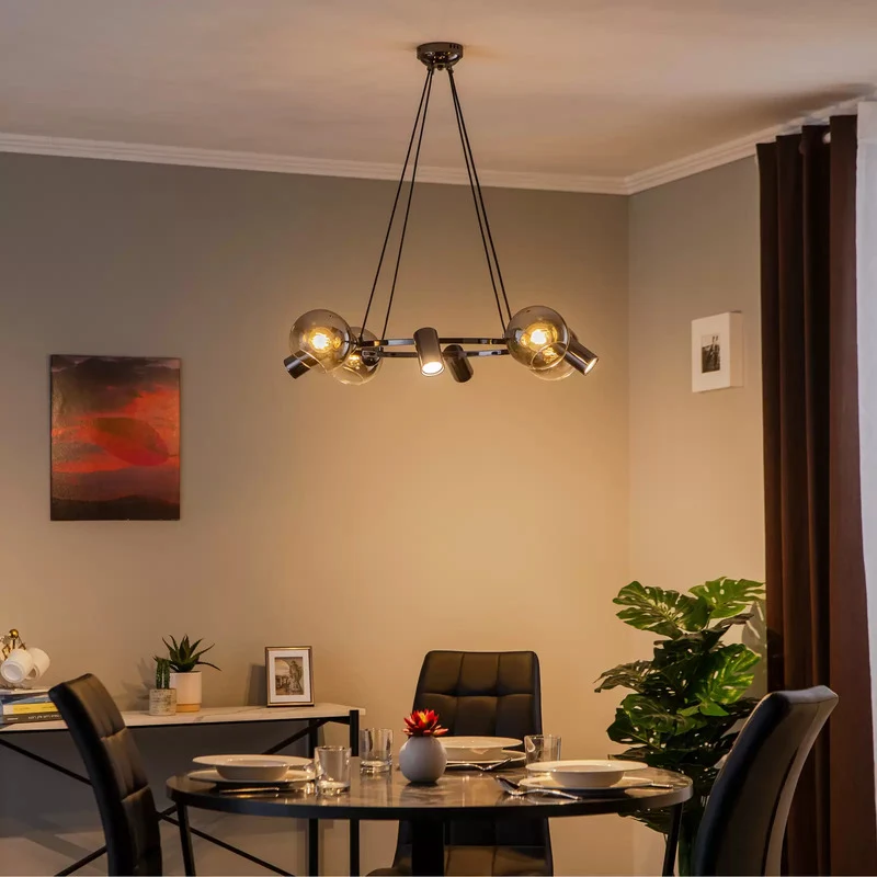 B-Ware Lichtblick Hängeleuchte Zerde 4+4 Ø 82 cm Deckenlampe Lampe SIEHE TEXT/FOTO