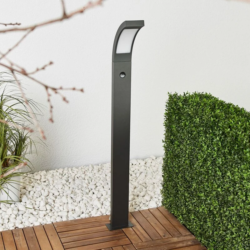 B-Ware Lucande Pollerleuchte Wegeleuchte LED Juvia Sensor grafitgrau Außenbereich
