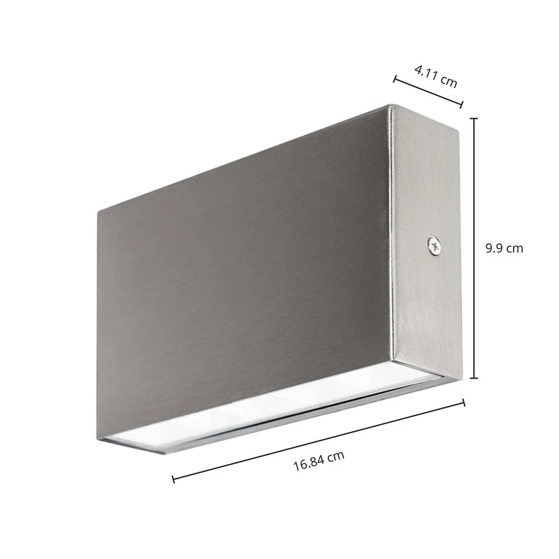 B-Ware Arcchio LED Außenwandlampe Wandlicht Karline Edelstahl 530lm IP65 Lampe Leuchte
