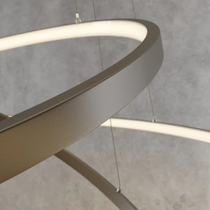 B-Ware Lucande Pendelleuchte Hängelampe LED nickel Metall Kunststoff dimmbar warmweiß